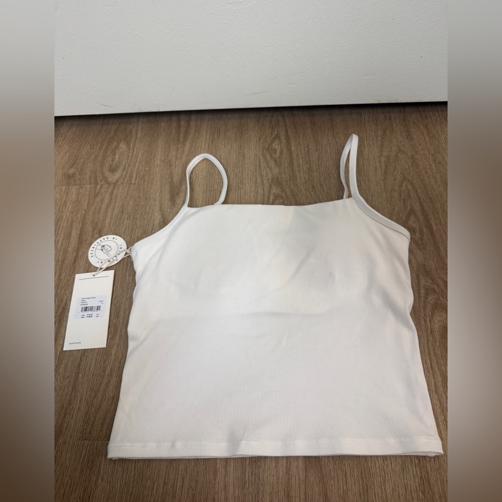 Brand New Vuori Pose Ribbed Cami in White Size S